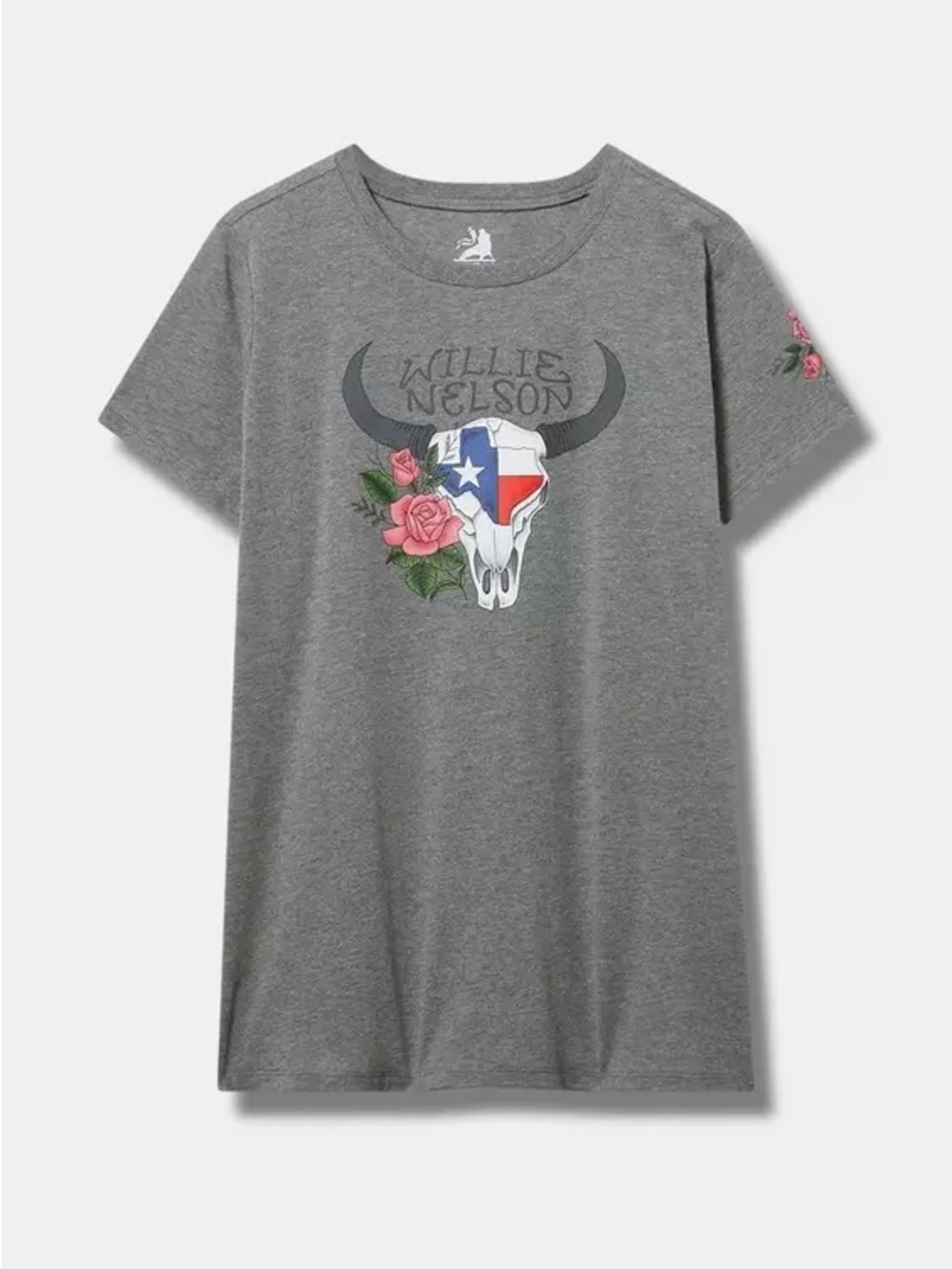 Torrid size 2 Willie Nelson Steer Skull Classic Cotton Crew Tee